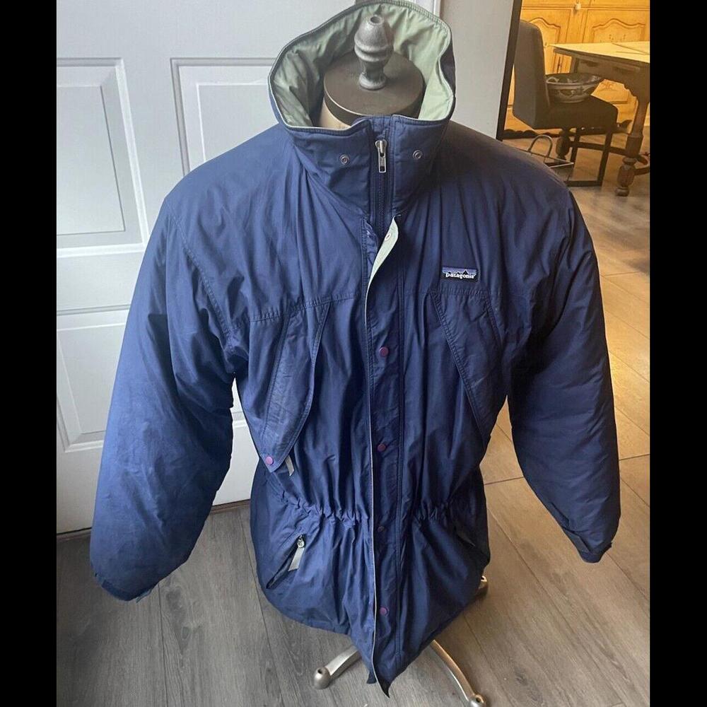 Vintage Patagonia Parka Jacket Winter Classic Gorpcore Navy  Medium 98 *No Hood